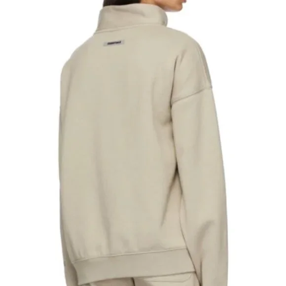Essentials Mock Neck Half-Zip Sweatshir - Picture 2 of 2